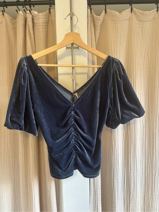 Free People Tops - Free People Velour Blouse- XS